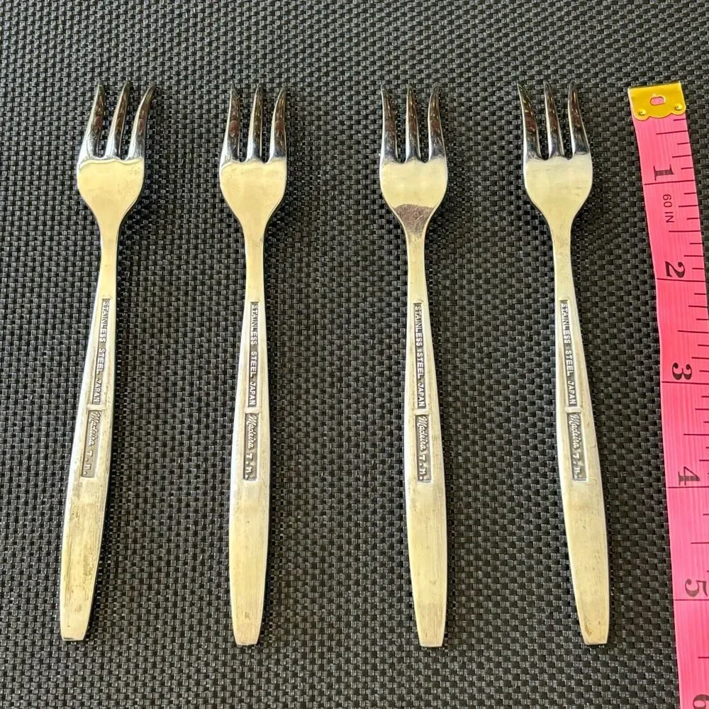 Madeira‎ Stainless Steel Vintage Cocktail Forks Set of 4
